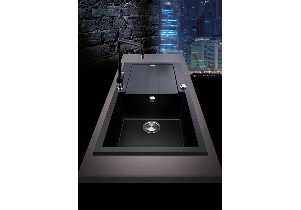 Fregadero Frecan AMANDA GRANITO NEGRO MATE 30576 - Imagen 5