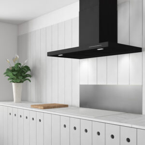 Campanas de cocina de Pared Black Mural Negro