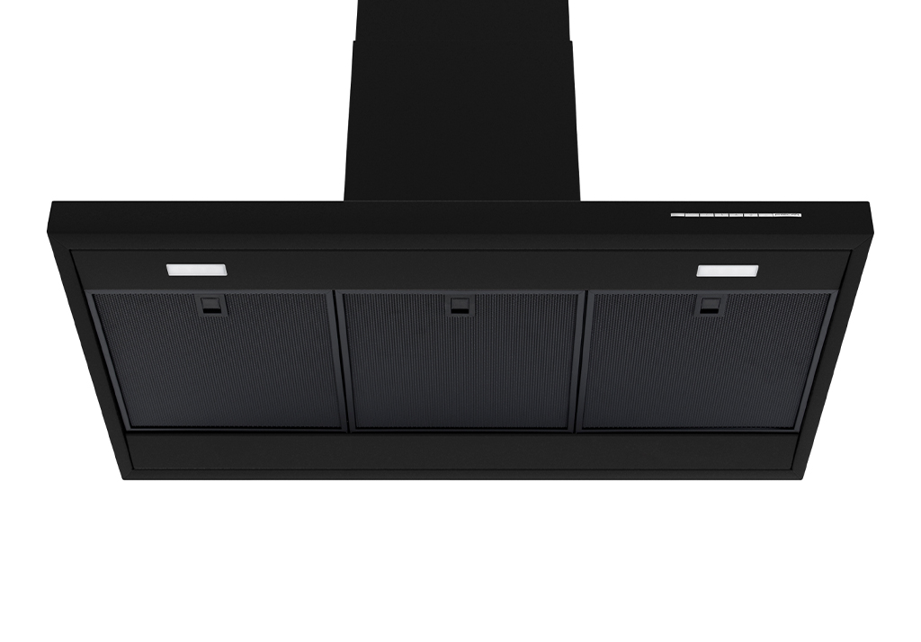 Campanas de cocina de Pared Black Mural Negro - Imagen 3