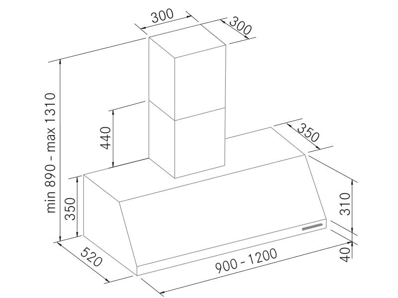 Campanas de cocina de Pared - Keops - Imagen 6